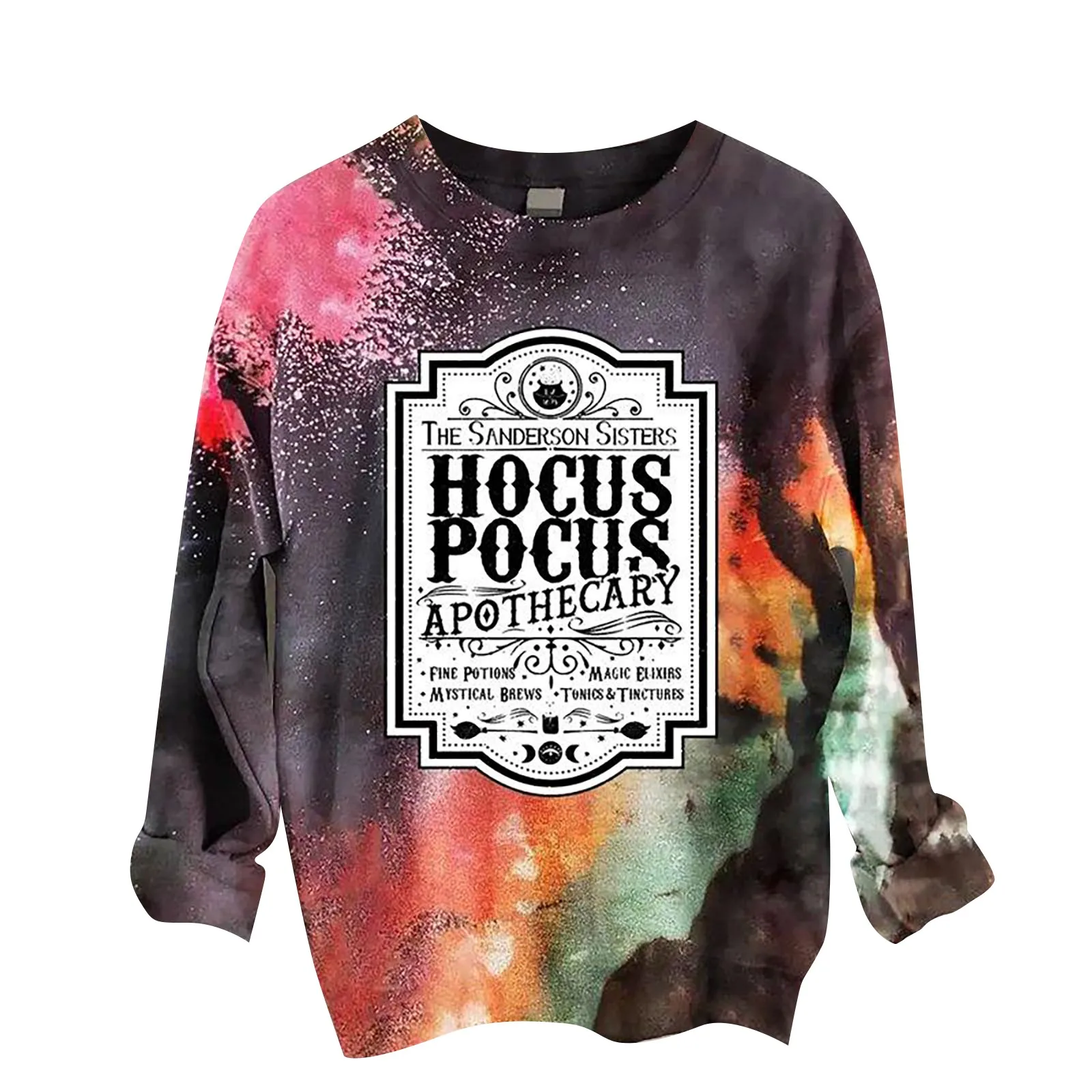 

Осенне-зимние женские Теплые Топы, свитер с принтом, красочная Повседневная рубашка с длинным рукавом и принтом, топ, блузка, свободная улич...