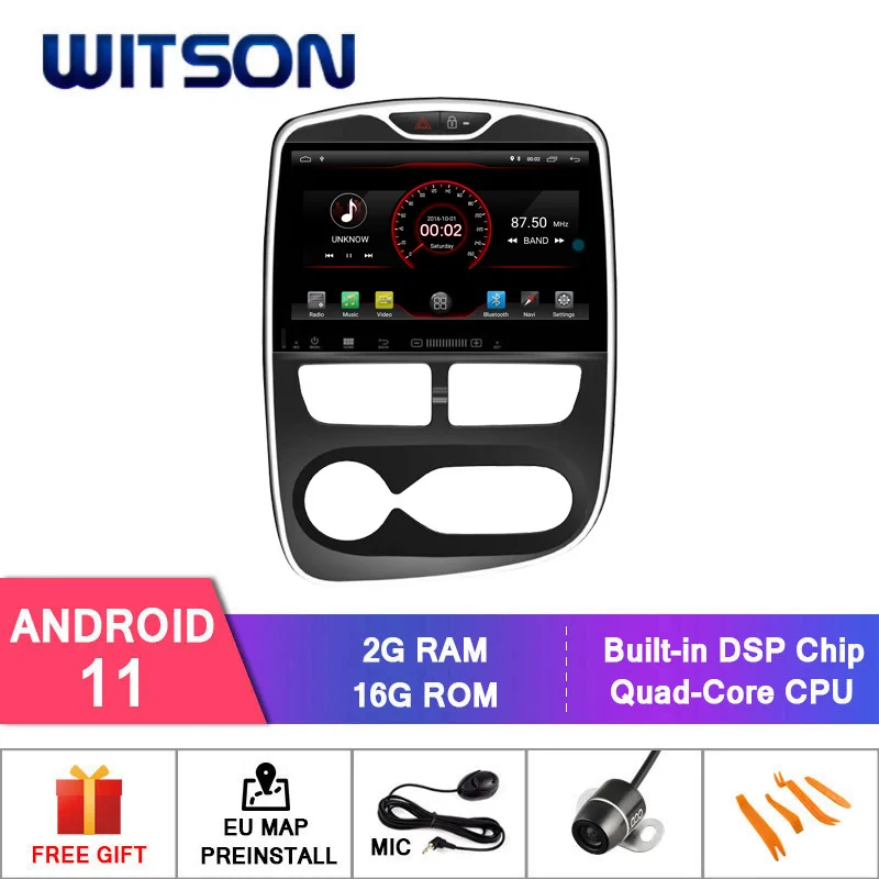 Автомобильный мультимедийный плеер WITSON Android 10 0 GPS-навигация для RENAULT CLIO 2015 стерео