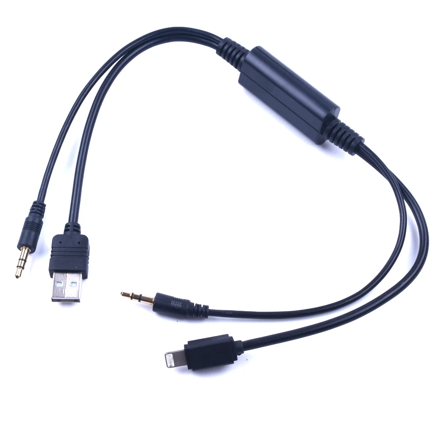 Кабель для внешнего стереосигнала USB автомобиля AUX адаптер интерфейсный кабель BMW