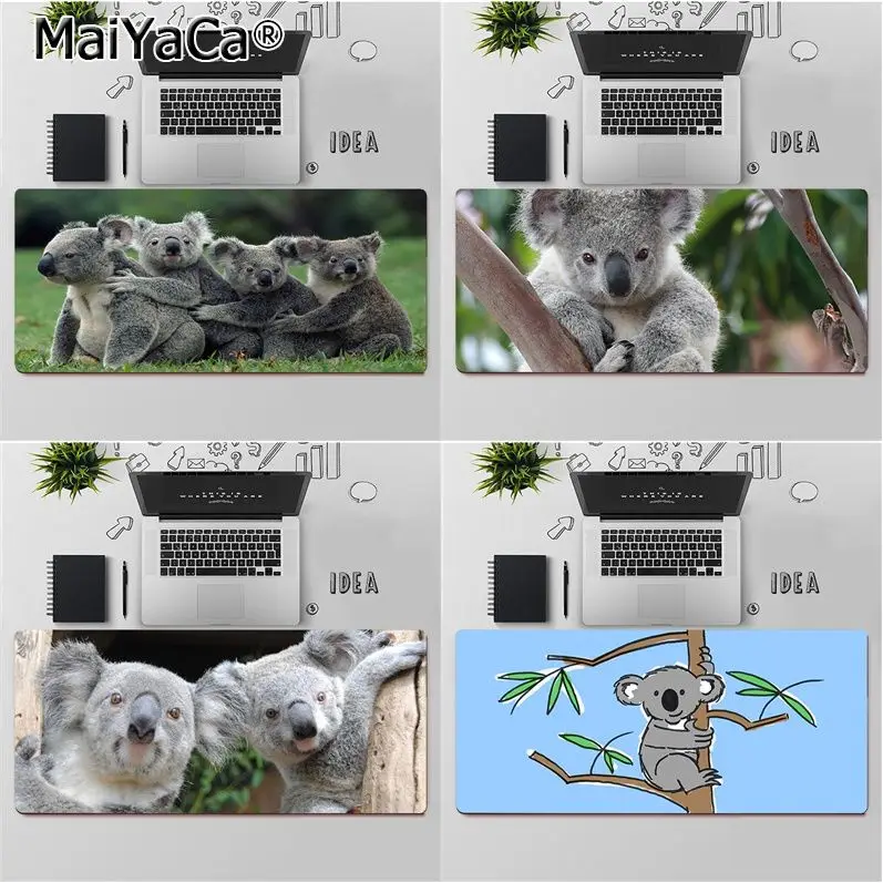 

Maiya Australian cute animal Koala Keyboards Mat Rubber Gaming mousepad Desk Mat Free Shipping Large Mouse Pad Keyboards Mat