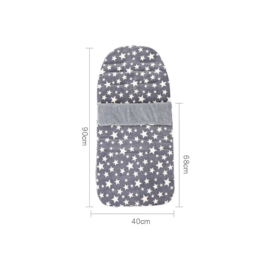 

Baby Sleeping Bag Universal Baby Stroller Warm Foot Cover Autumn Winter Windproof Foot Cover Pushchair Footmuff Anti-Kick Quilt