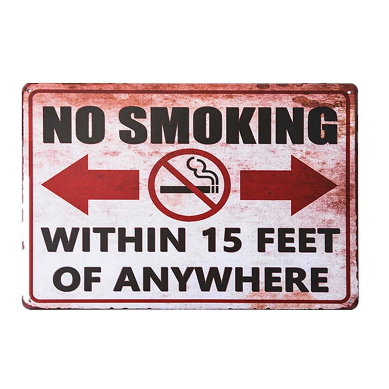 

No Smoking No Dogs Allowed Shabby Tin Sign Retro Metal Warning Sign Public Shop Workshop Garage Wall Poster Pin Up Iron Plaques
