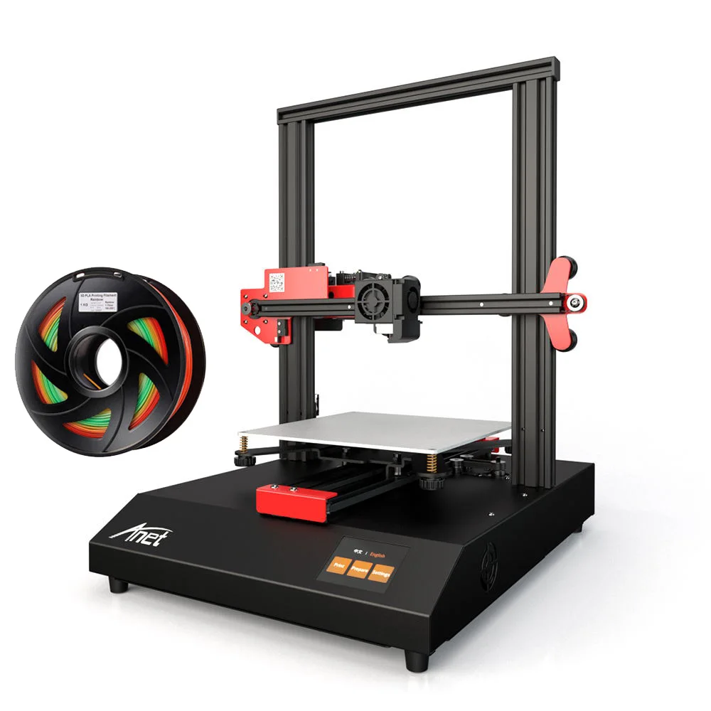 ET4 Add 1KG PLA Anet ET4 3d принтер 10 минут в сборке с 2,8 дюймовым цветным сенсорным экраном печать/Обнаружение нити/автоматическое выравнивание - Цвет: ET4 Add 1KG PLA