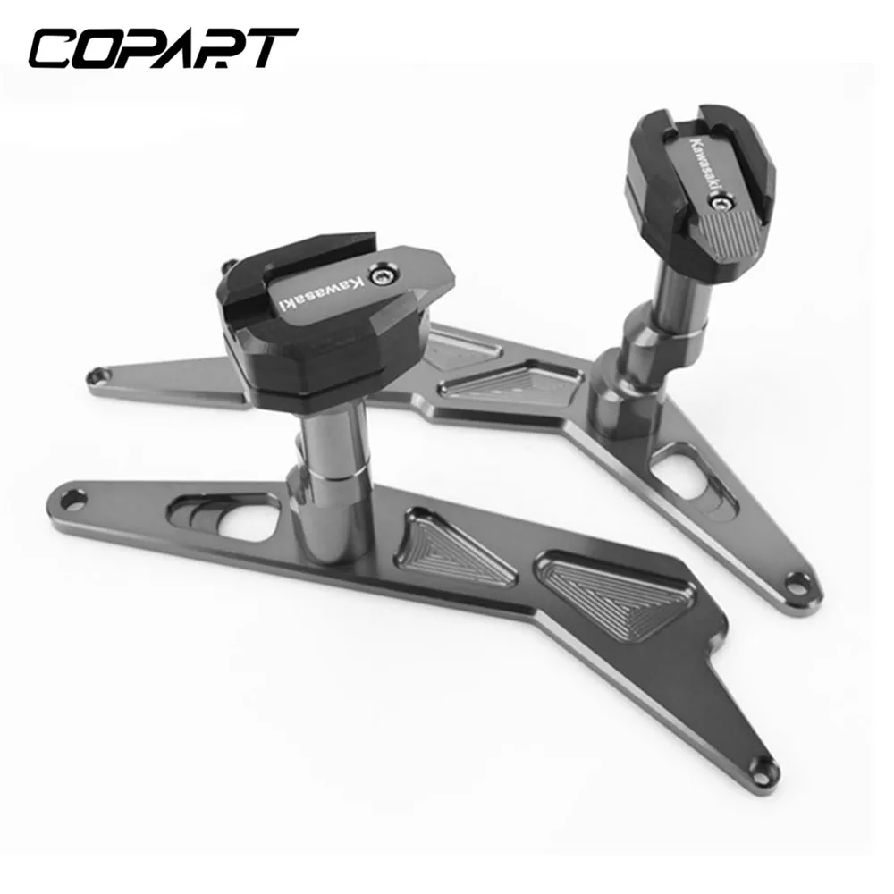 Titanium Для Kawasaki NINJA 250 300 2013 мотоцикл Топ кожух cnc рамки ползунки анти аварии падение протектор - Цвет: Titanium