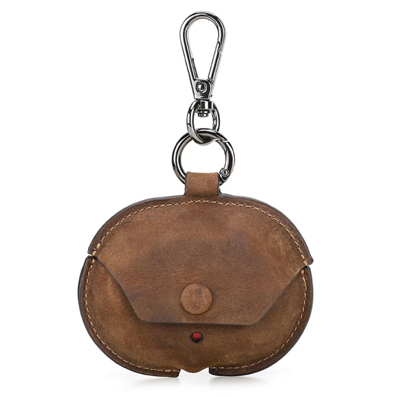 

67JA Compatible with Beats-Studio Buds Case Protect Cover Wireless Earphone Shell Luxury Vintage Leather Sleeve Accessories