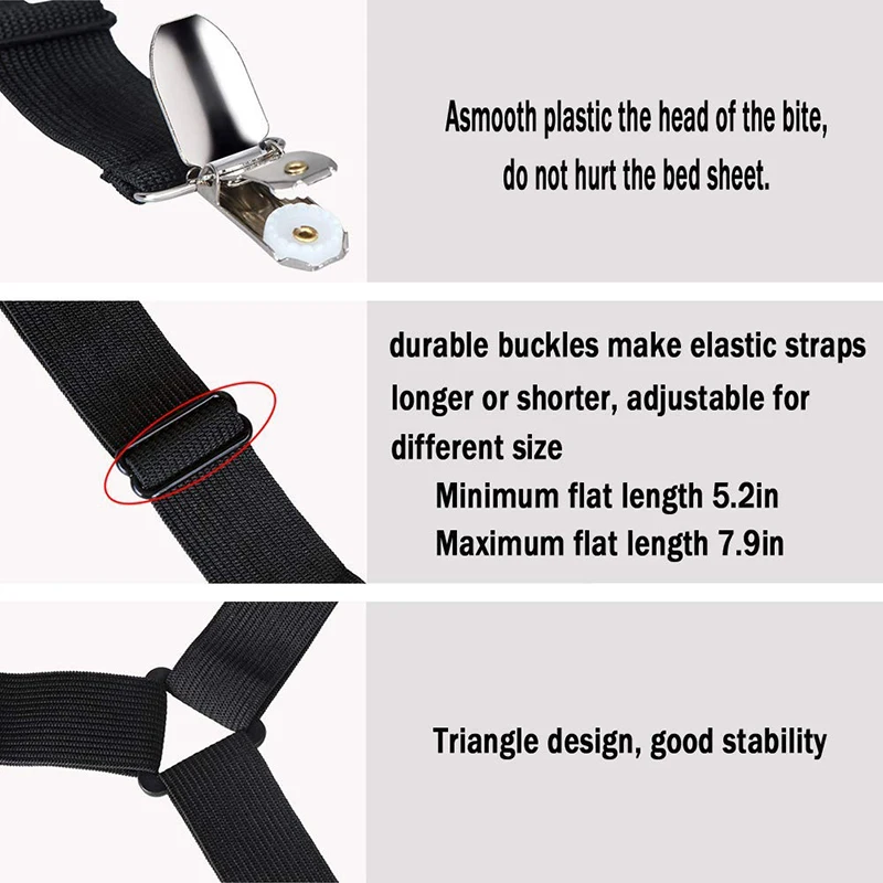 4шт / комплект простыня клип ремень застежка матрас эластичный нескользящий