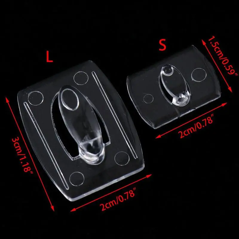 

6/20pcs Seamless Transparent Removable Hook Strong Bedroom Kitchen Adhesive Plastic Rack Hanger Tools Wall S8E0