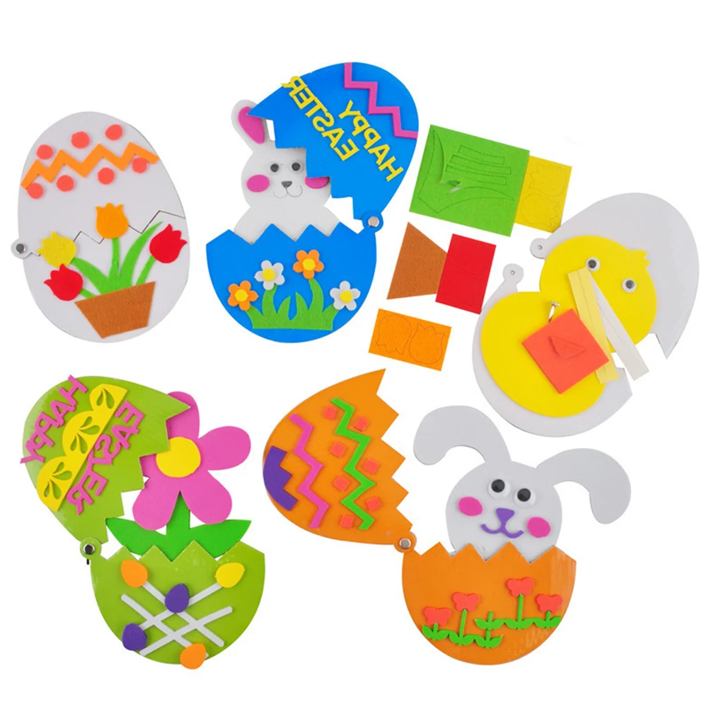 8 шт ручные поделки кролик яйцо корзина игрушка украшение для детской комнаты