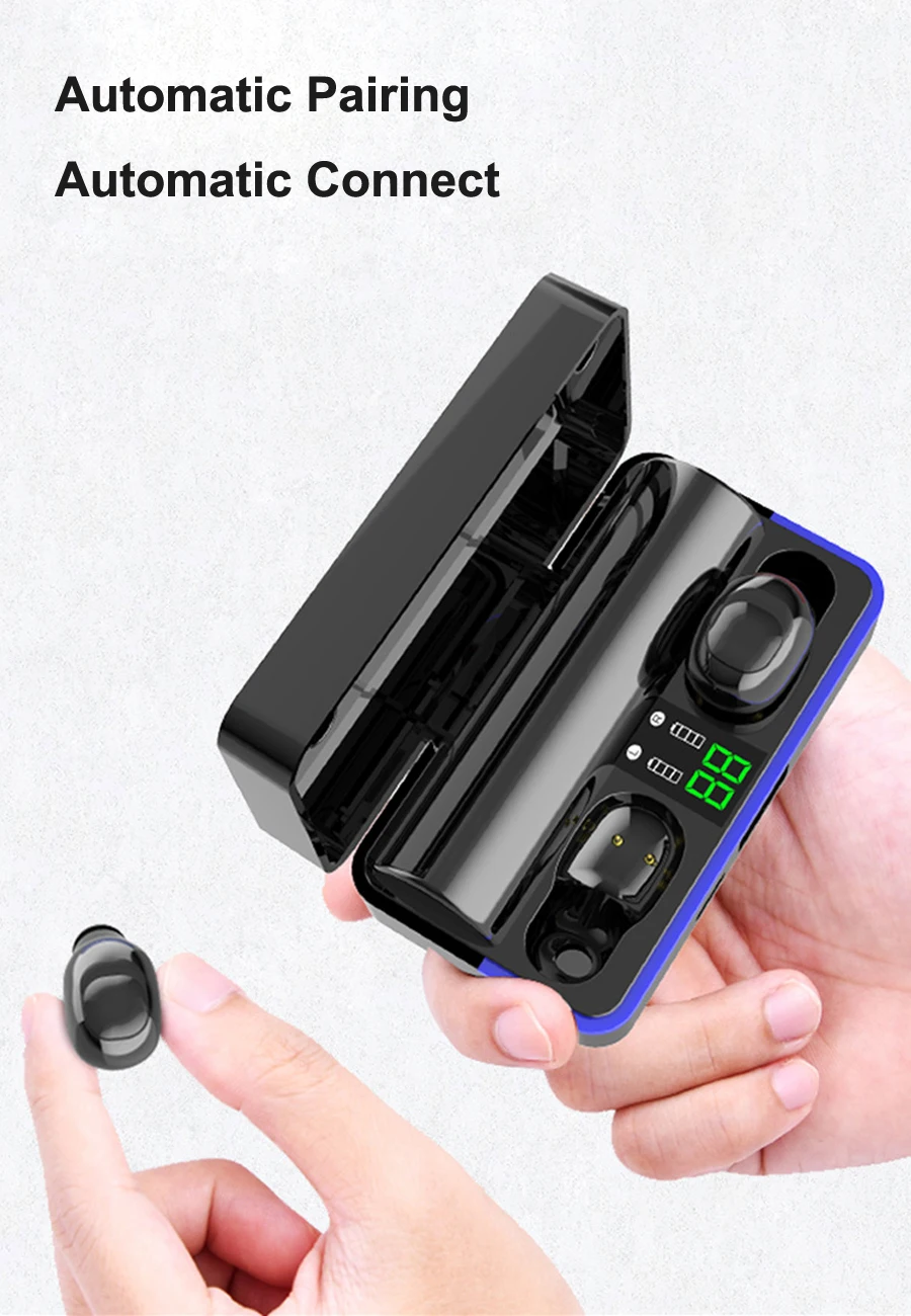 Tws 5,0 Bluetooth наушники беспроводные наушники Hifi 6D бас стерео гарнитура с шумоподавлением свободные руки бинауральные наушники