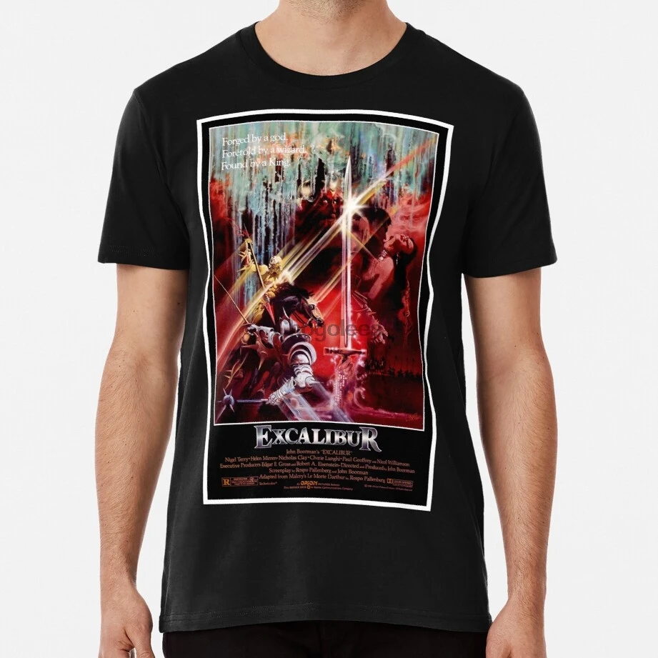 Модная мужская футболка EXCALIBUR летняя Классическая с забавным принтом