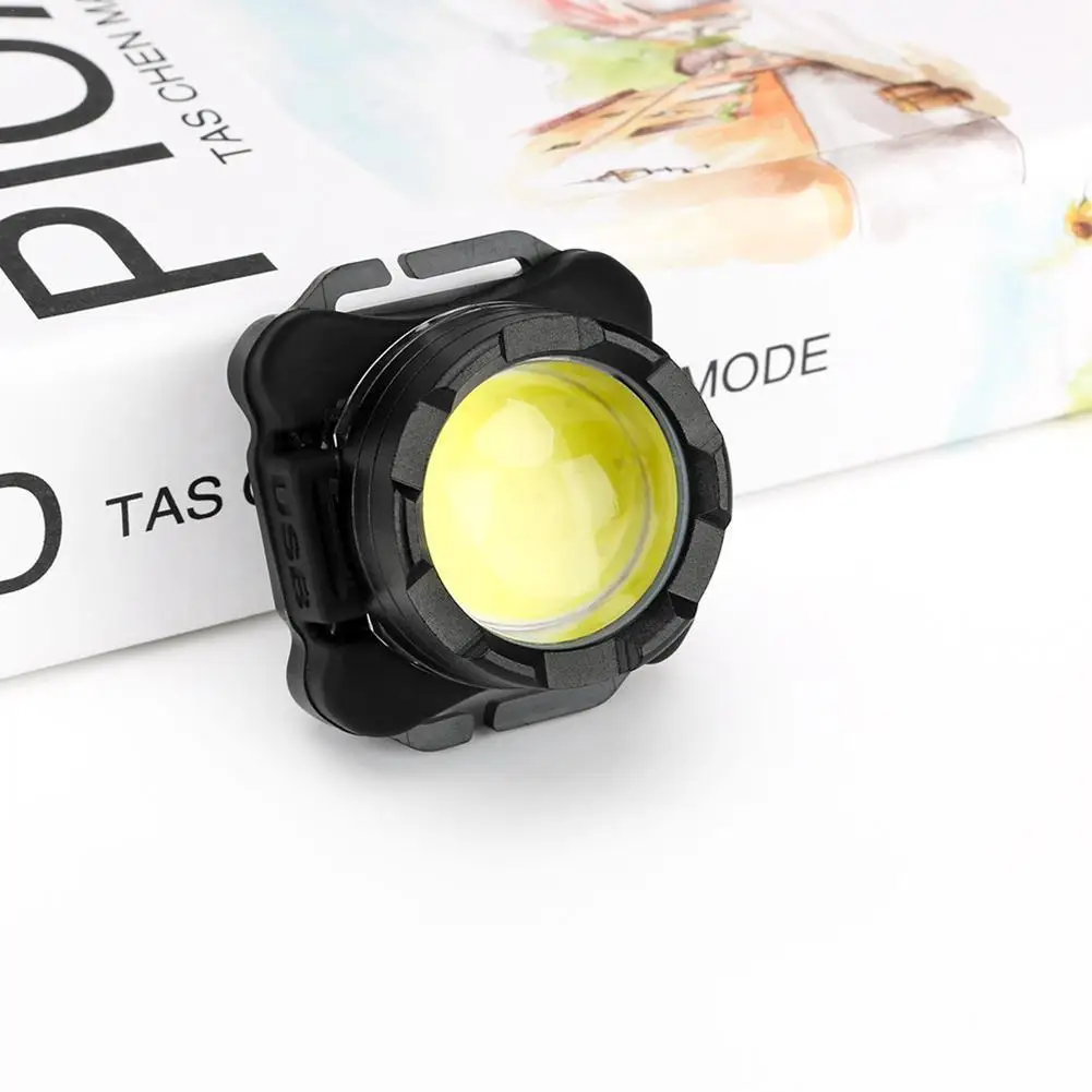 

2021 New Style Headlamp Mini Portable COB LED Headlight Built-in Battery Torch Rechargeable USB Hiking with Head Flashlight P2C0
