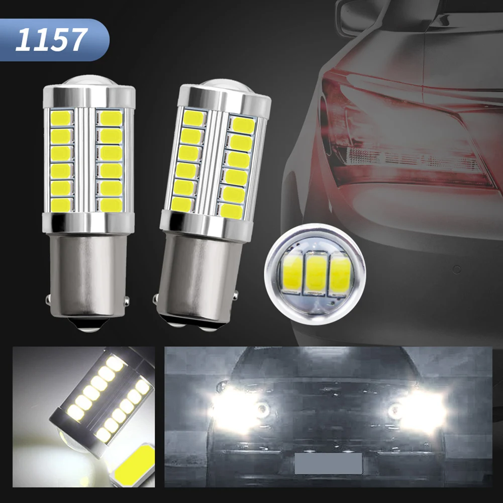 2 шт. 1157 5730 33SMD Автомобильный светодиодный стоп-сигнал светильник вождения замена