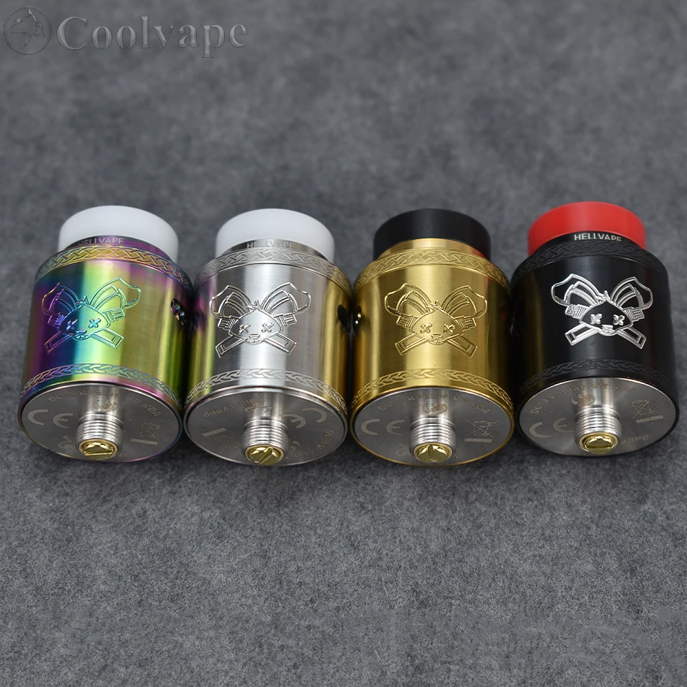 Атомайзер для электронной сигареты Dead Rabbit V2 RDA 24 мм с одним/двумя испарителями |