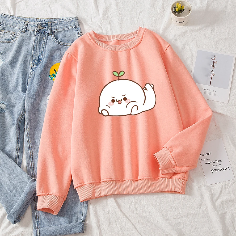 Толстовка женская с капюшоном Милый хлопковый Свитшот оверсайз в стиле Kpop