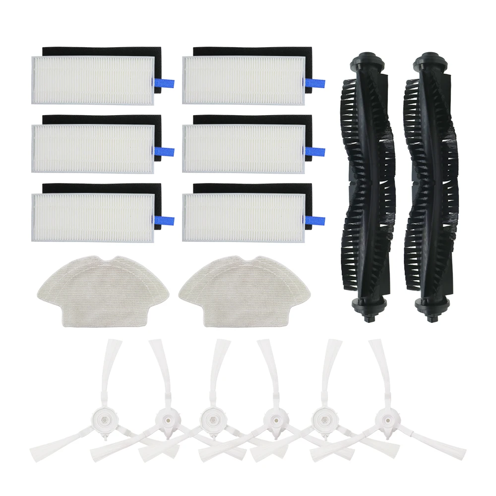 

FOR360 S6 Robot Vacuum Cleaner Spare Parts Side Brushes HEPA Filter Main Brush Replacement for Vacuum Cleaner 360 S6 accessories