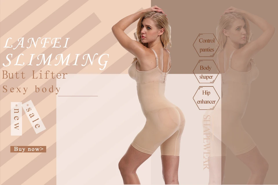 LANFEI Tummy Control Panties Breathable Body Shaper for Women Sexy Butt Lifter Seamless Waist Trainer Short Slimming Pant Girdle