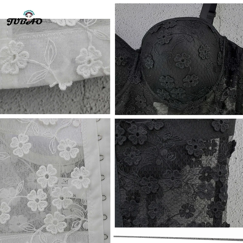 

summer sexy crop top women tank spaghetti strap lace white black bustier sleeveless fashion plus size club tops rave festival