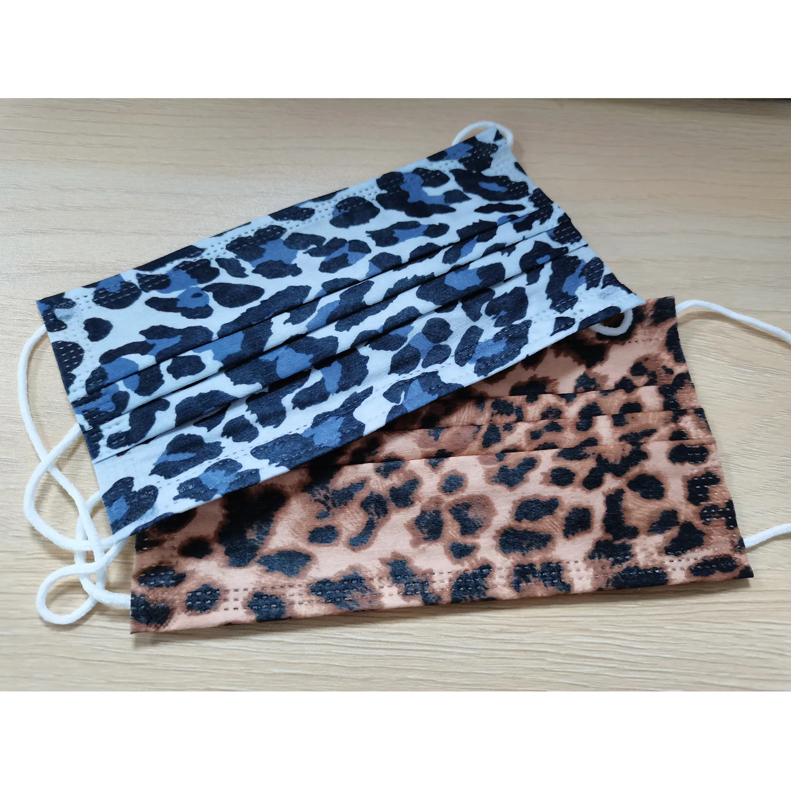 

Leopard Print Face Mask Mouth Caps Disposable 3-layer Facial Mouth Masks Adult Women Masque Mascarillas Mascara Unisex 30-50pcs