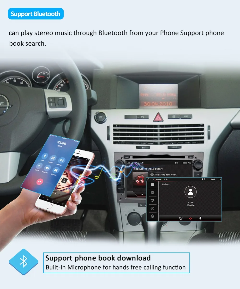Bosion 4G+ 64G 2Din Android 9,0 радио автомобильный DVD мультимедийный плеер для Opel Vectra Corsa D Astra H рулевое колесо аудио видео wifi
