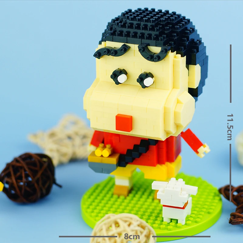 LOZ 9203 аниме мультфильм школьный собака животное 3D модель 530 шт. DIY Мини Алмазные