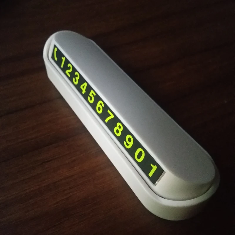 Автомобильная карточка с телефоном для временной парковки номерная карта