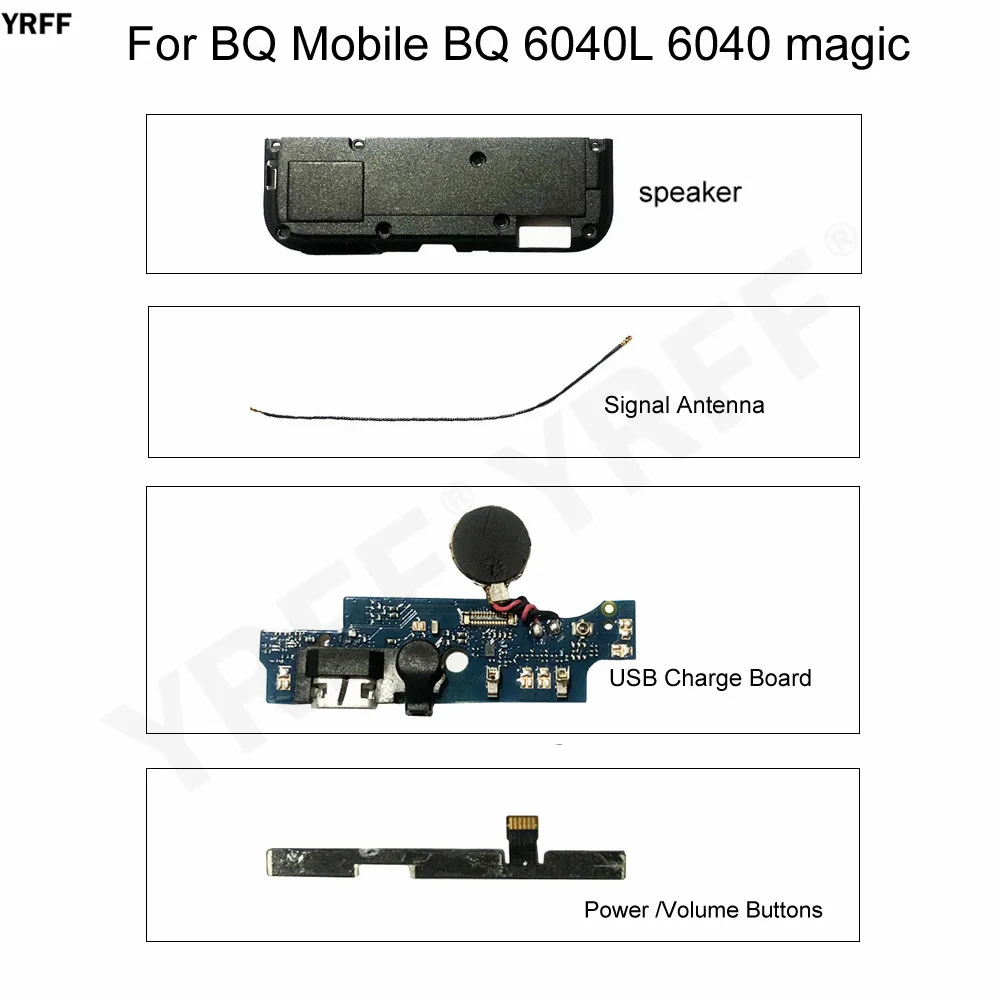 

For BQ Mobile BQ-6040L 6040 Magic Powe Volume Buttons USB Charging Dock Board/ Speaker/Signal Antenna Flex Cable FPC Parts
