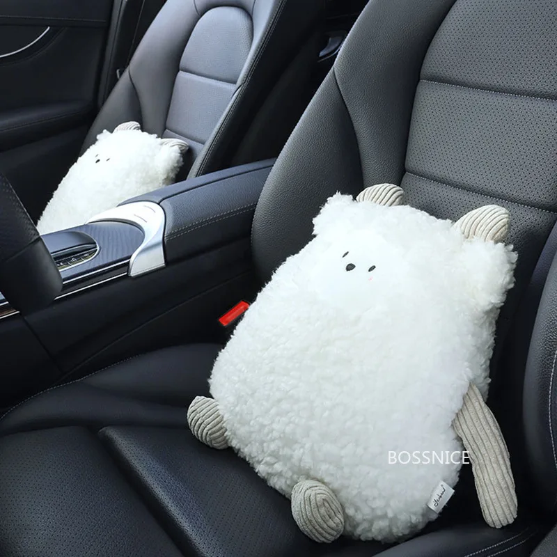 

1Pcs Car Lumbar Support Cute Cartoon Car Back Cushion Car Seat Lumbar Cushion