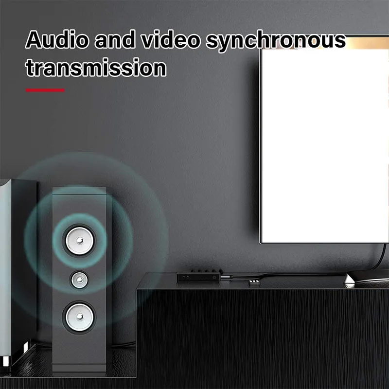 

4K HDMI Switch 6X1 Audio Extractor 6-Port HDMI Switch Box with Remote HDMI Multi-Port Switch 6-In-1 Output 3.5MM Audio