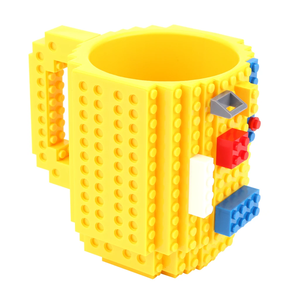 C2-Lego креативная чашка молоко кофе строительный блок встроенный кирпич DIY