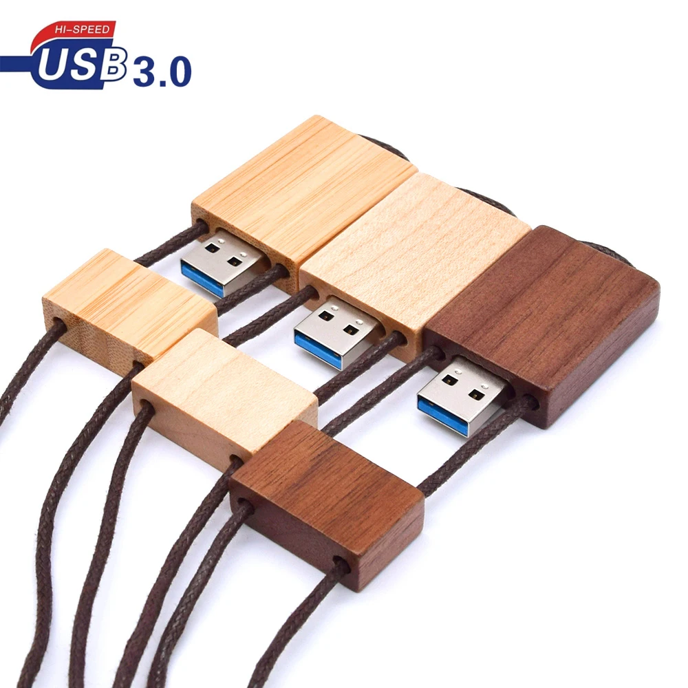 USB 3.0 Customized LOGO Wooden bamboo usb with rope flash drive Memory stick pen pendrive 4GB 8GB 16GB 32GB 64GB | Компьютеры и офис