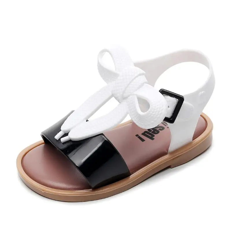 Мини туфли Melissa с бантом микки новинка 2020 летние желе для девочек Нескользящие