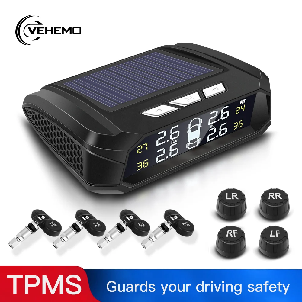 Vehemo система контроля давления в шинах Автомобильная Безопасность 5 USB TPMS 4 шт.