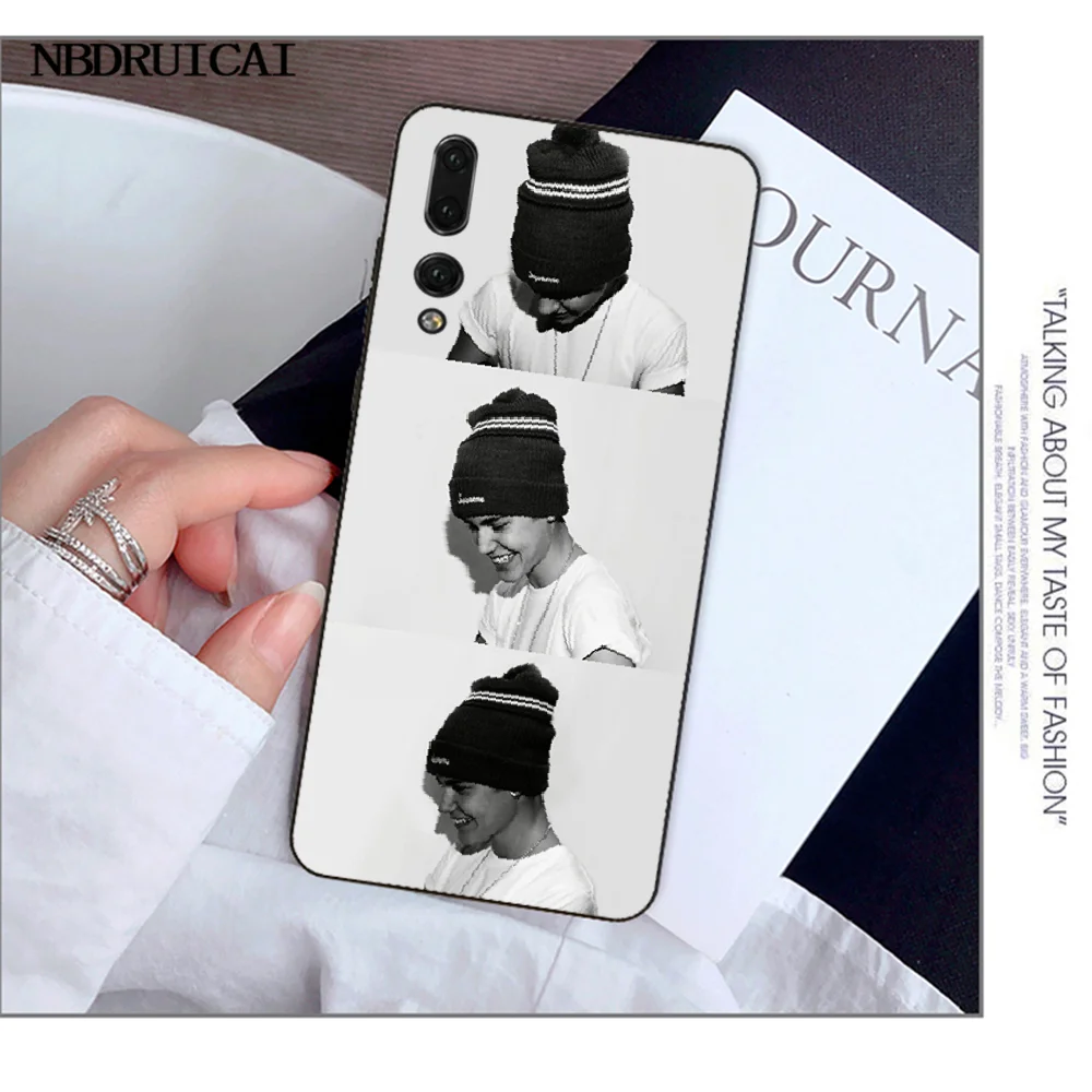 NBDRUICAI Justin Bieber Phone Case For Huawei Y5 Y6 Y7 Y9 Prime 2019 Enjoy 7 8 9 10 Plus | Мобильные телефоны и