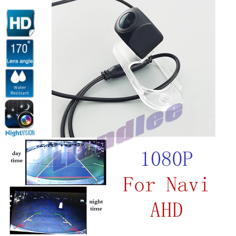 

Автомобильная камера заднего вида для Inokom Santa Fe 2006 ~ 2012, большая CCD-камера ночного вида, резервное копирование, AHD Vision 1080 720 RCA, водонепроницаема...