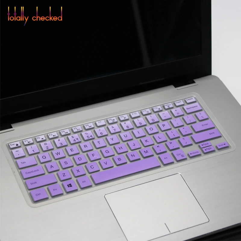 fadepurple Для нового Dell XPS 15 7590/XPS 15 9570 9575 9560 9550 15," силиконовая клавиатура для ноутбука чехол для защиты кожи - Цвет: fadepurple