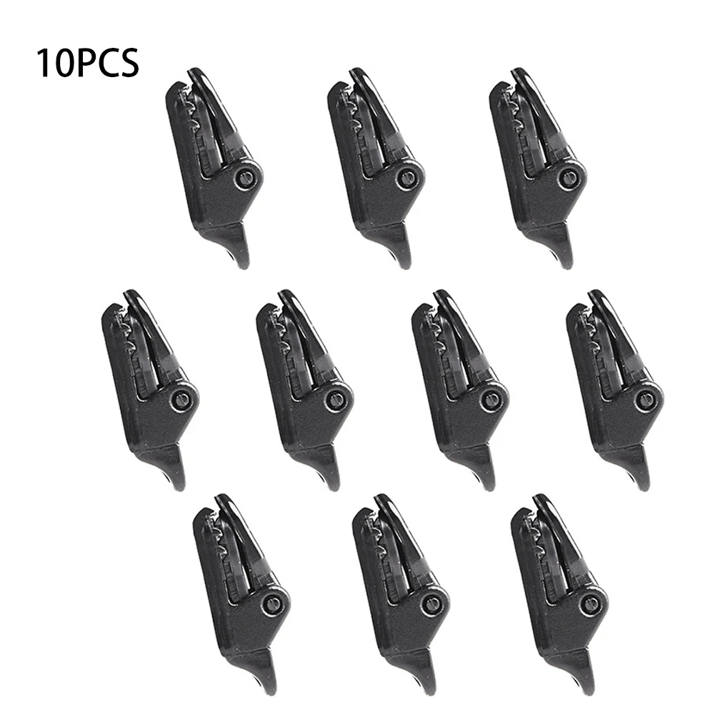 

10 Pcs Heavy Duty Tarp Clips Awning Clamps Lock Grip Set Tent Fixed Windproof Clip Plastic For Outdoors Camping Canopy Value
