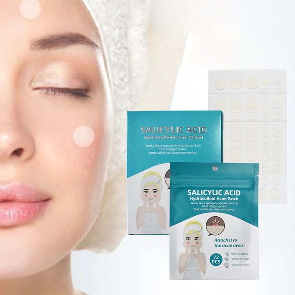 72 шт. пластыри от прыщей и на лице | Красота здоровье