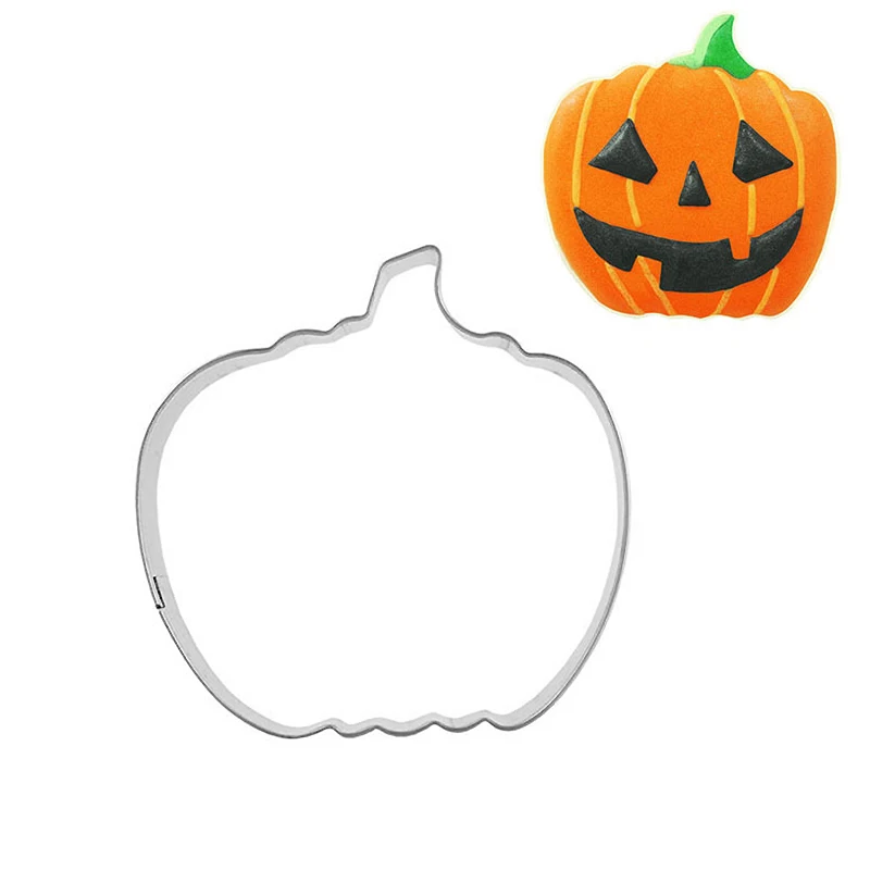 1pc Halloween Cookie Cutter Pumpkin Lantern Shape Stainless Steel Mold Home DIY Biscuit Cutting Tools Cake Decorating Mou | Дом и сад