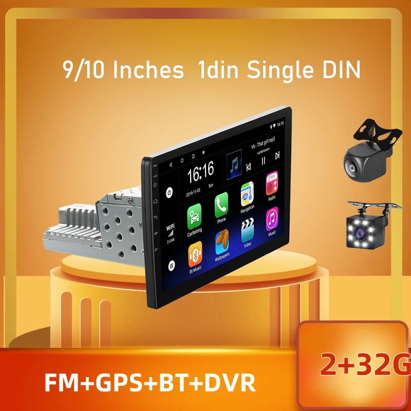 

PEERCE Car Radio 10" GPS 1din android 2G RAM 32G ROM Car Multimedia Player for Volkswagen Nissan Kia Toyota Skoda Car Stereo