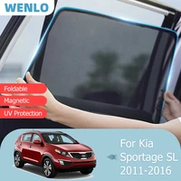 For Kia Sportage SL 2011-2016 Front Windshield Car Sunshade Side Window Blind Sun Shade Magnetic Auto Door Visor Mesh Curtain