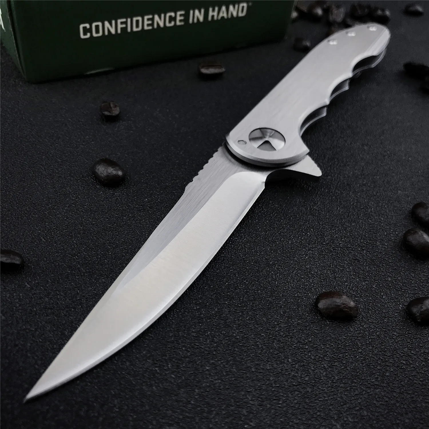 

7076 Folding Pocket Knife 8CR13 Blade Stainless Steel Handle Camping Hunting Tactical Survival EDC Tool Utility Fruit Knives