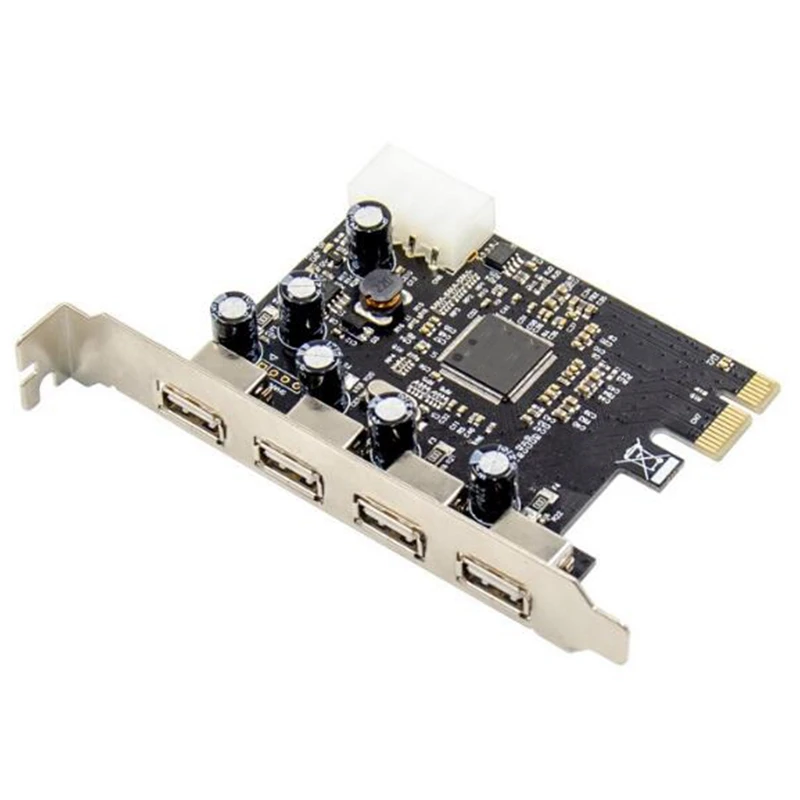 4 порта USB 2 0 PCI-E настольная карта расширения 480 Мбит/с Поддержка USB1.1 устройства