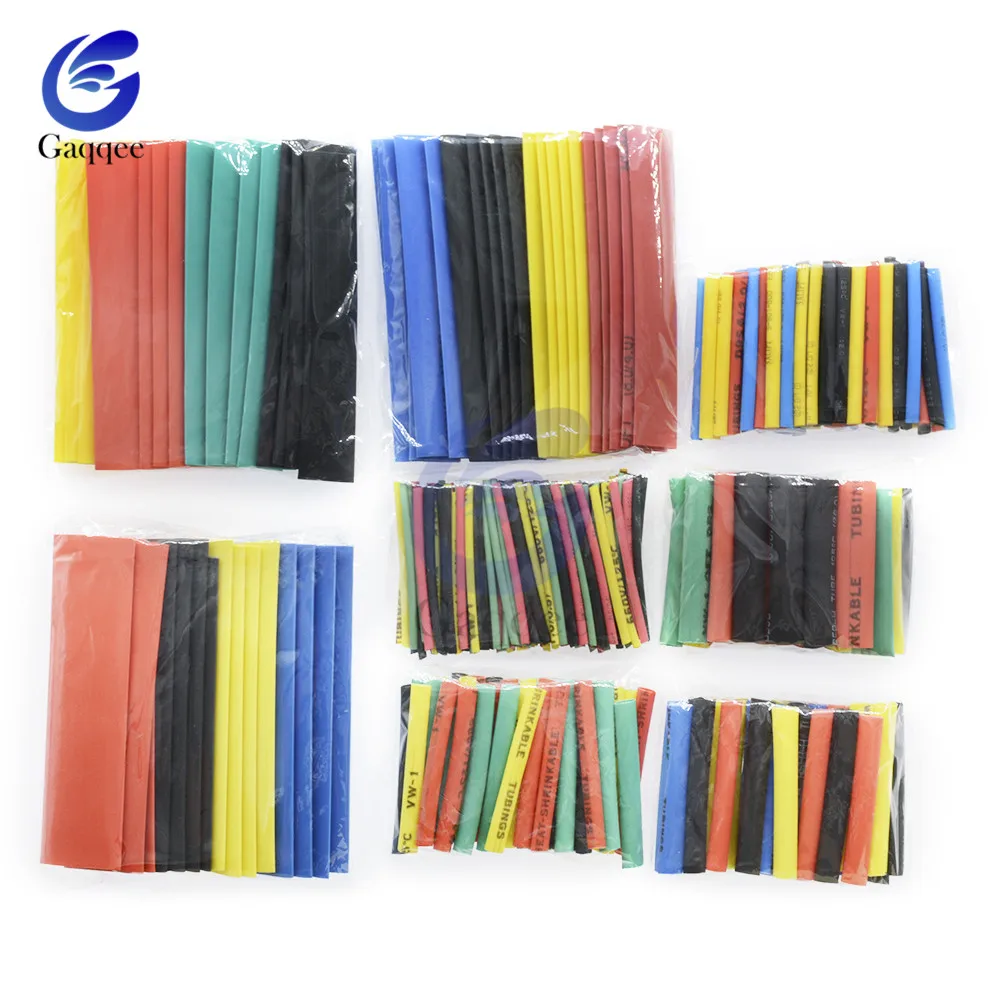 328 шт. разноцветные полиолефиновые термоусадочные трубки для проводов в