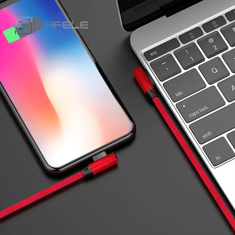 Cafele USB кабель 2.4A Быстрая зарядка 2 м изгиб Usb зарядное устройство для Iphoene 6 7 8 S Plus