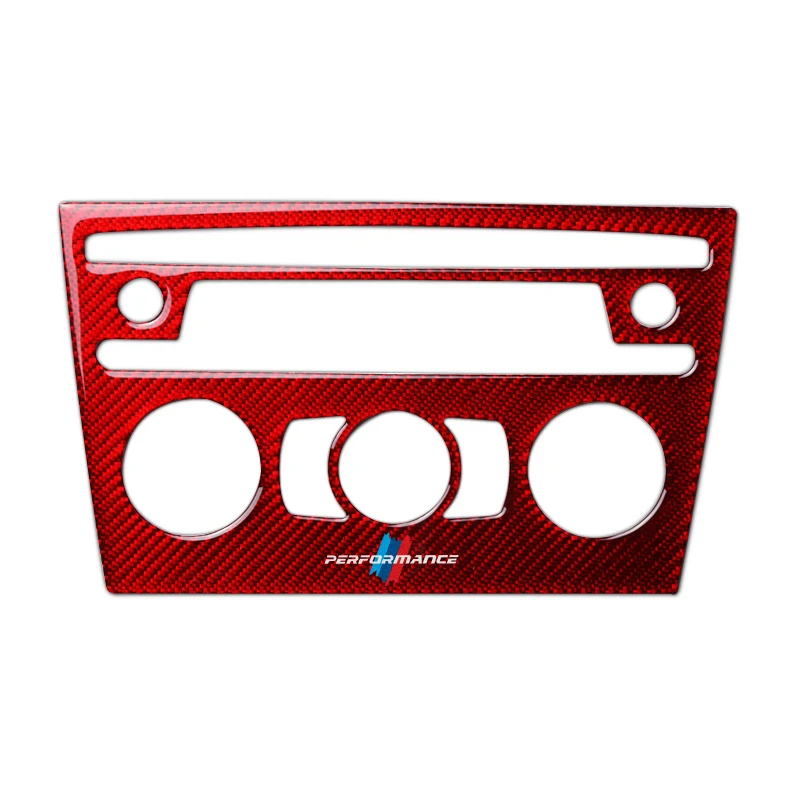 

TPIC Car Interior Mouldings Carbon Fiber Air Conditioning CD Panel Cover Trim M performance Stickers For BMW E84 X1 2011-2015