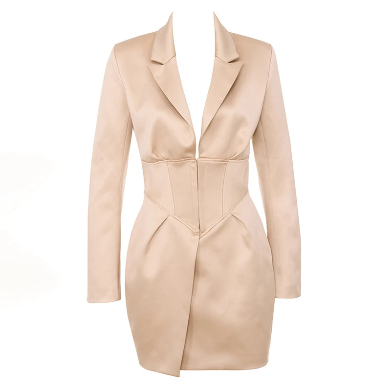 Fuedage осеннее сексуальное вечернее платье женское облегающее с глубоким V