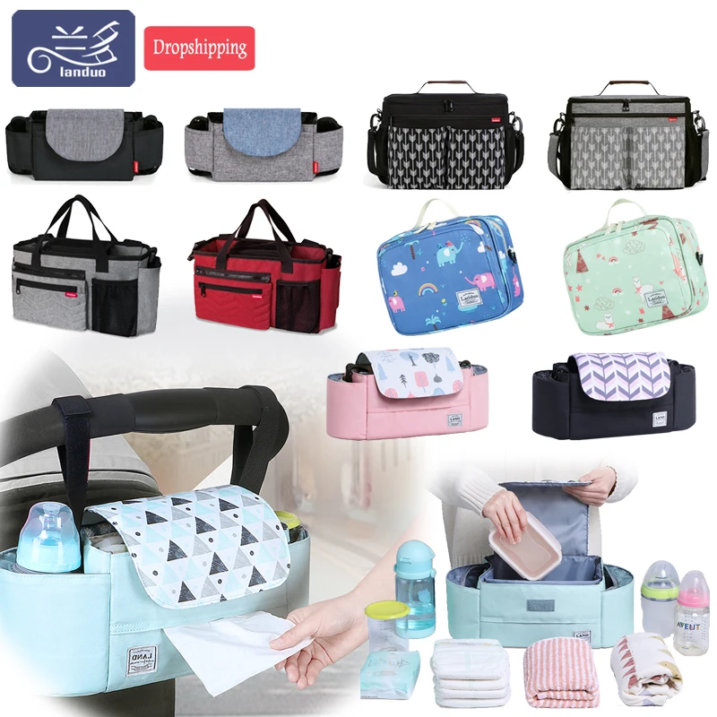 LANDUO сумки для подгузников мамы сумка коляски через плечо детские подгузники