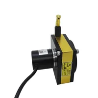 spring return draw wire potentiometer sensor 4-20mA out length measuring 2000 mm range stroke transmitter