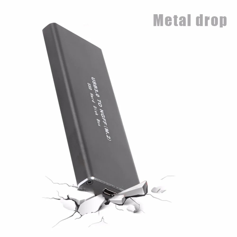 Внешний корпус USB3.1 type C к M.2 NGFF конвертер SSD адаптер корпус из алюминиевого сплава твердотельный мобильный жесткий диск коробка адаптер