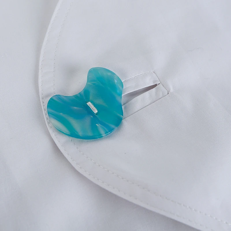 

[EAM] Women White Irregular Oversized Blouse New V-collar Half Sleeve Loose Fit Shirt Fashion Tide Spring Summer 2021 1DE1139